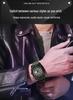 Oufanni Men's Waterproof Luminous Skeleton Quartz Wristwatch with Calendar