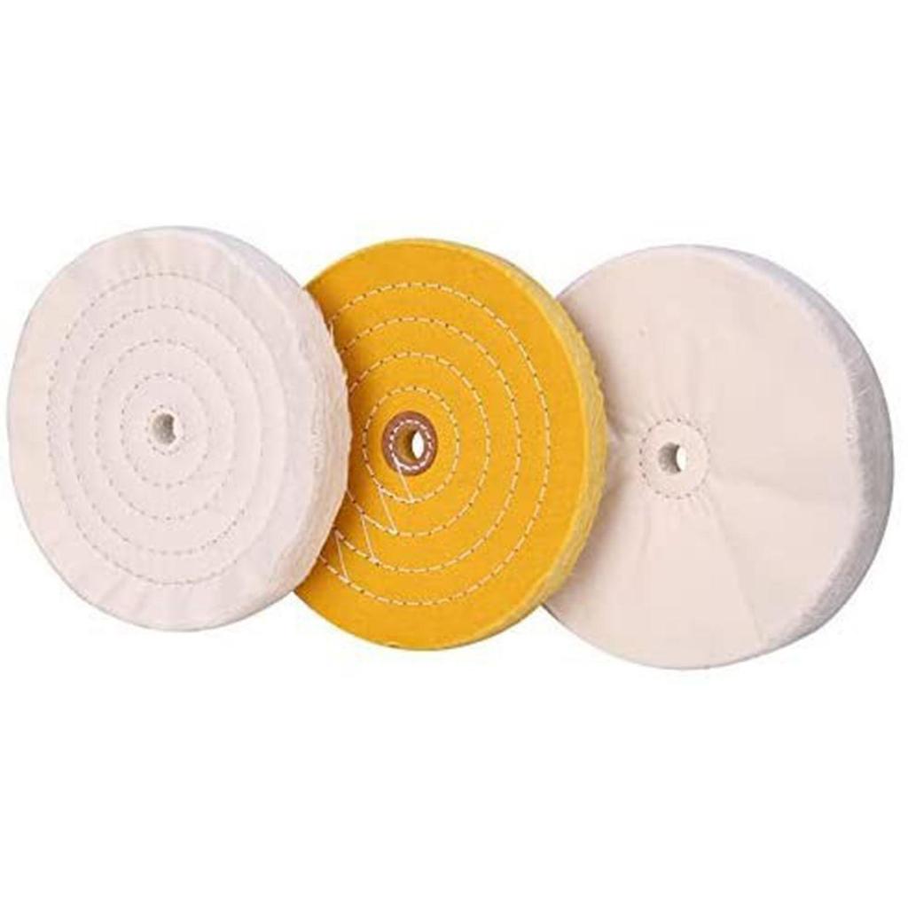 10 Buffing Pad Polishing Wheel Kits, Included Rouge Compound, Cone, Column, Mushroom, Grinding