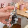 Compatible Bands for Apple S11, iWatch 109876SE, Huawei GT6, Xiaomi 9PRO - Round Bean Drip Glue, Small Flower Design