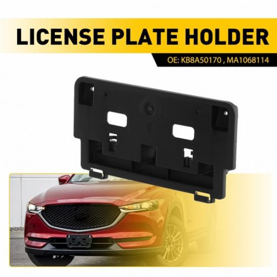 Fits 2017- Mazda Front CX-5 License Plate Bracket Tag Holder Mounting Frame