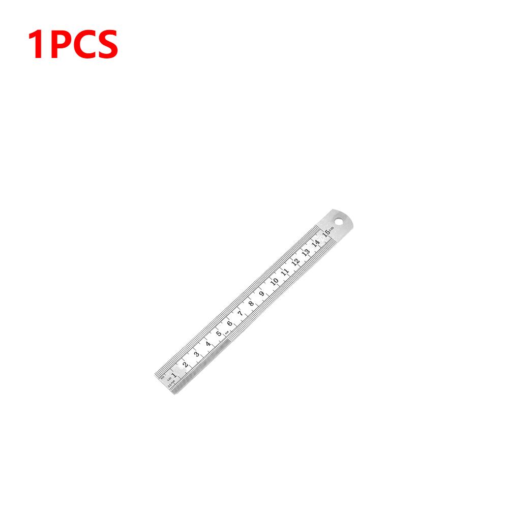 

10-1Pcs 15-50cm Stainless Steel Metal Straight Ruler Ruler Tool Precision Double Sided Measuring Drafting Accessory Hand Tool