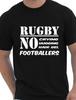 Funny Unisexs Rugby Shirt No Footballers Rugby Players Gift Size SXxl