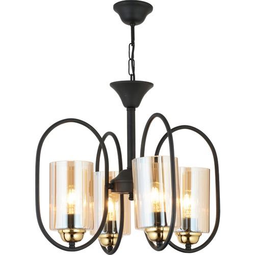 

Kardelen Hera 4-Set Black Cylinder Glass Luxury Люстра
