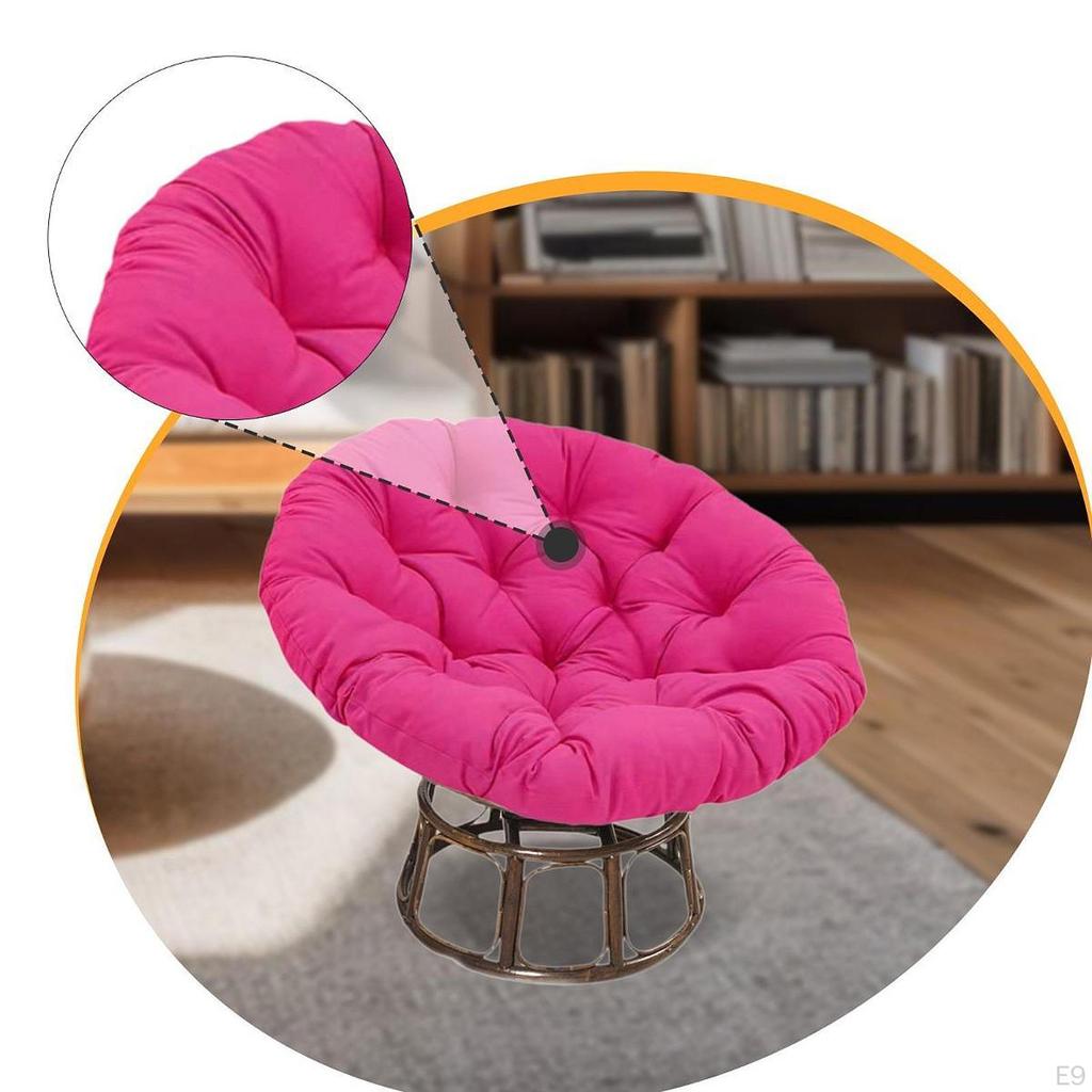 Circular Chair Cushion for Floor Use, Pet-Friendly Pad Hanging Basket Chairs, Seat