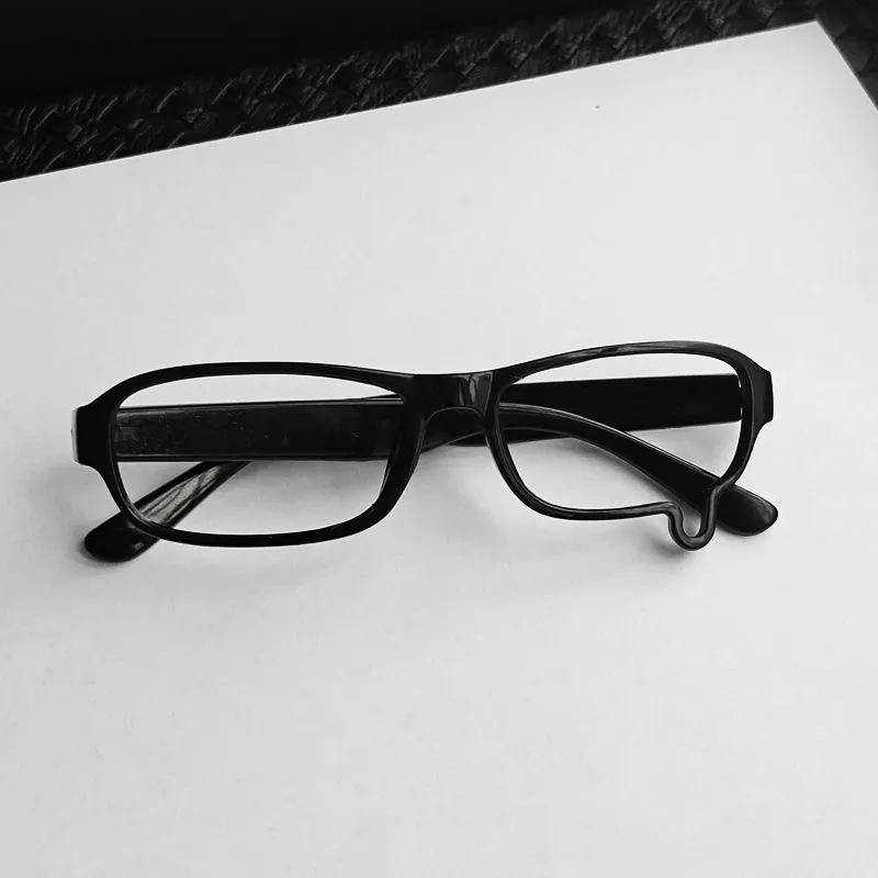 Teardrop Role-Playing Eyeglass Frame Unisex Small Square Eyeglasses Without Lenses Costume Props Eyeglass Accessories