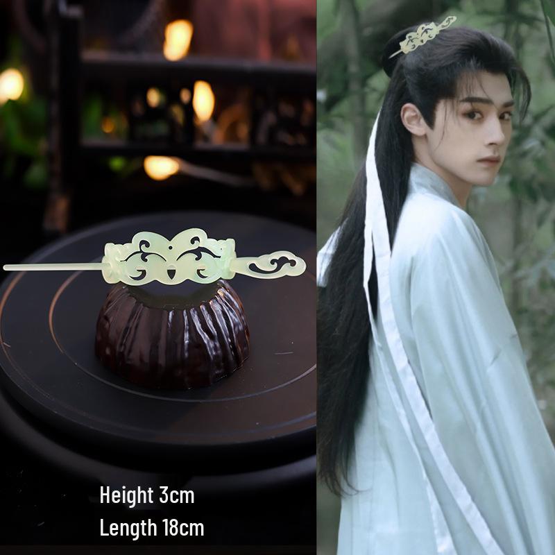 Handmade Wuxia Style Unisex Hair Crown Tiara and Hairpin