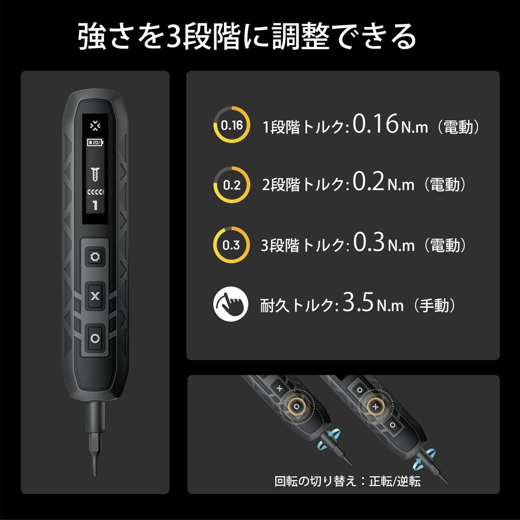 EZARC Electric Precision Screwdriver Set with Adjustable USB Powerful Special and Professional Grade 181-Piece Torque, Rechargeable, Forward/Reverse