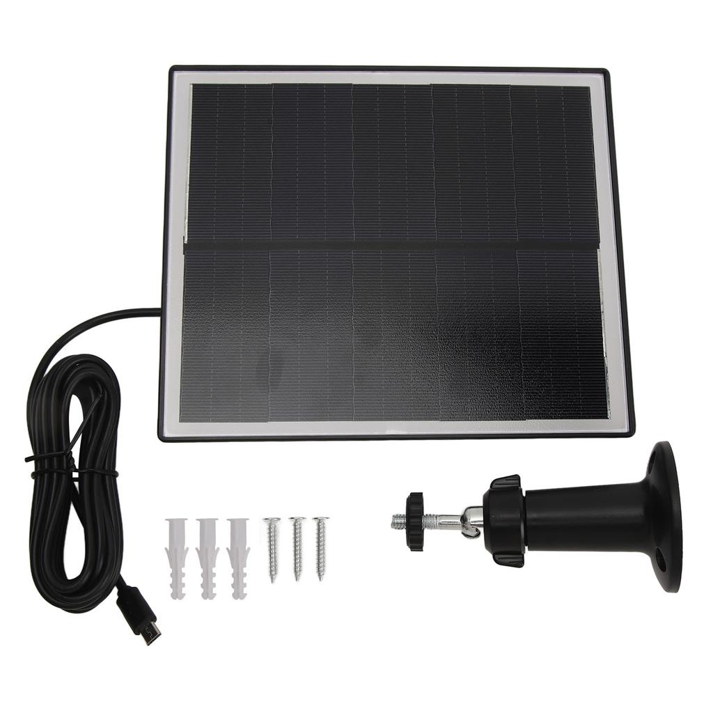 Solar Panel 6W 5V Monocrystalline Silicon IP65 Waterproof Slim Portable Solar Panel Charger with