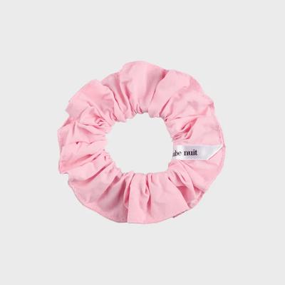 [ Recycle Nylon ] New Rainy Day Hair Scrunchie Pink S