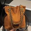 Autumn new large-capacity chain bag high-value bucket bag fashionable women's bag shoulder bag commuter messenger bag