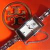 Used Tory Burch Rectango Silver Watch Women's