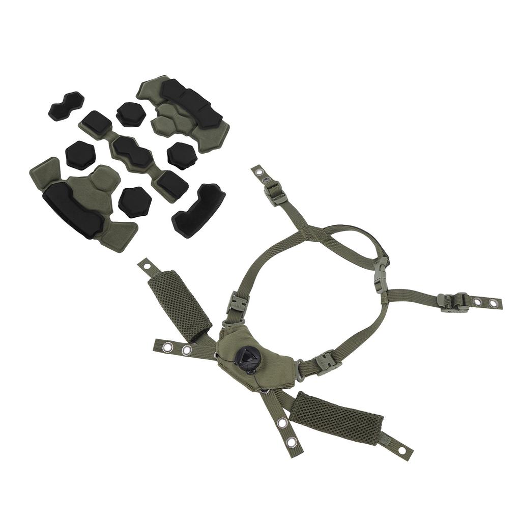 Helmet Liner System Internal Sponge Pad Adjustable Helmet Dial Suspension System Chin Strap for Fast for MICH for Wendy