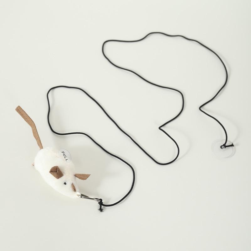 Elektrische Simulation einer kleinen Maus, die Geräusche macht, Kätzchen, Haushalt, Teaser-Stick, Katzenspielzeug, Selbstunterhaltendes Puzzlespielzeug