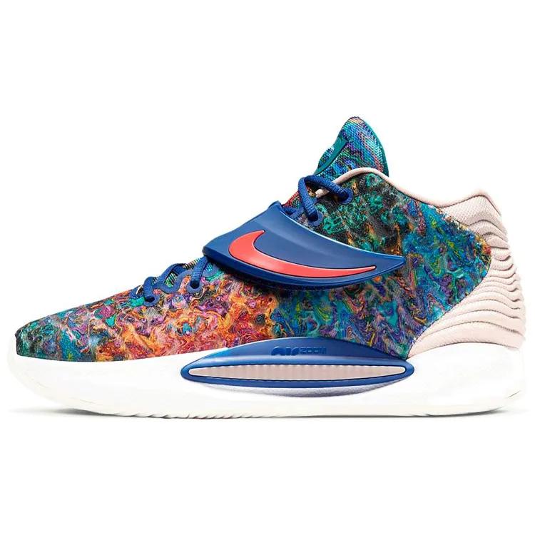 Nike KD 14 EP 'Psychedelic' (Unisex) Deep Royal Blue / Pale Coral / Coconut Milk Basketball Shoes CZ0170 400