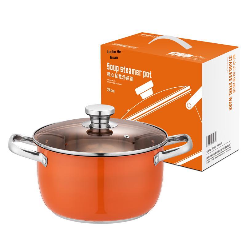 Happy Kitchen 24cm Stainless Steel Soup Pot