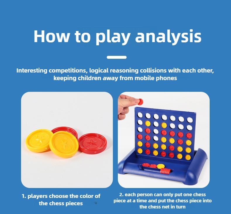 Connect Four Two Players Strategy Board Game Children Aged 5+ Educational Fun Puzzle Toys Four In A Row Board Game