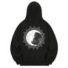 Khb0138 Old Moon Fleece-Lined Hoodie - Black