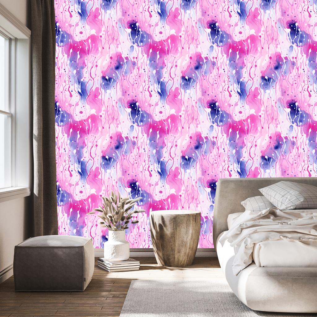 Pink and Purple Powder Pink Ink Wallpaper 50x1000