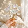 10 Stück Handgefertigte Ewige Rosen Große Künstliche Kristallblumen Goldene Rose Geschenk Heimdekoration