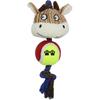 Plush Toy, Dog Tug with Squeaker, Calf Ropy Uniq Pets