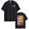 Anime JoJo Bizarre Adventure Giorno Giovanna T Shirts Mens Cotton Shirt Fashion Hip Hop Short Sleeve Tshirts Couple Outfits