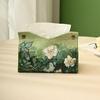 Van Gogh Oil Painting Style Luxury Tissue Box, Large Capacity for Creative Home Storage