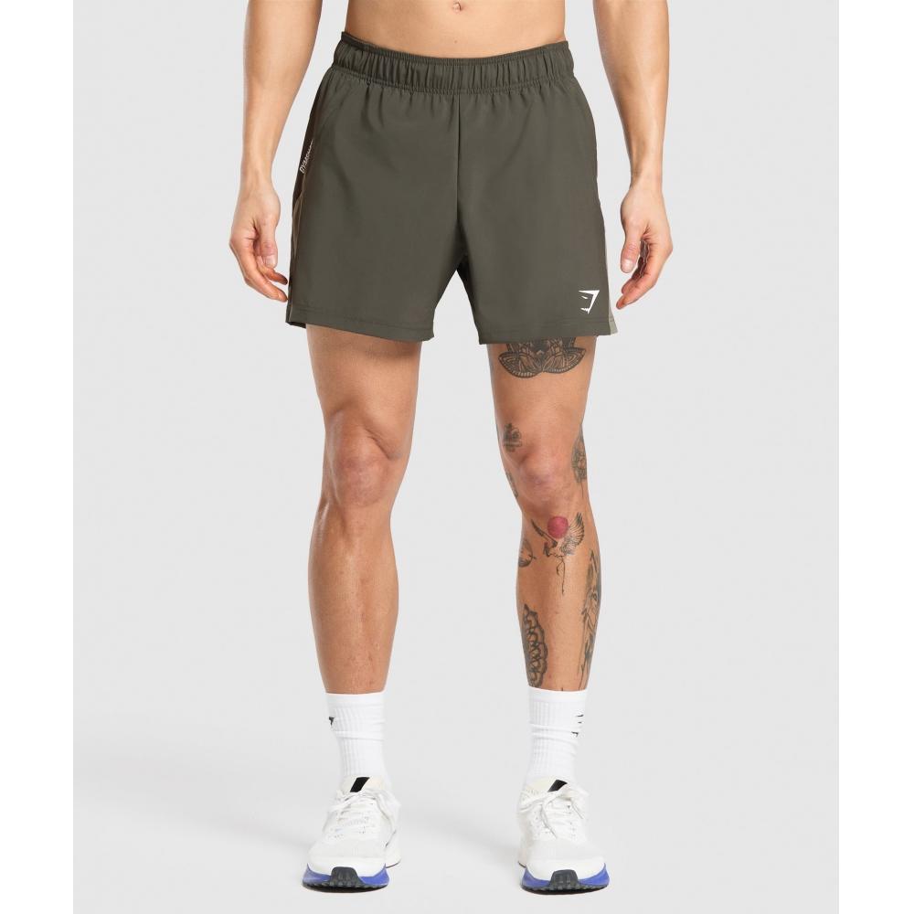 Gymshark Sport  5  Shorts Strength Green Utility Green A1b3m Ecj0