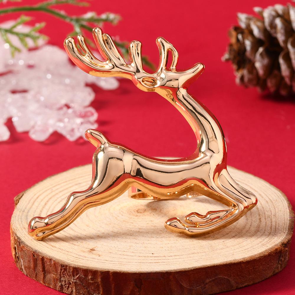 Exaggerated Floral Open Ring - European & American Women s Fashion Statement Accessory
