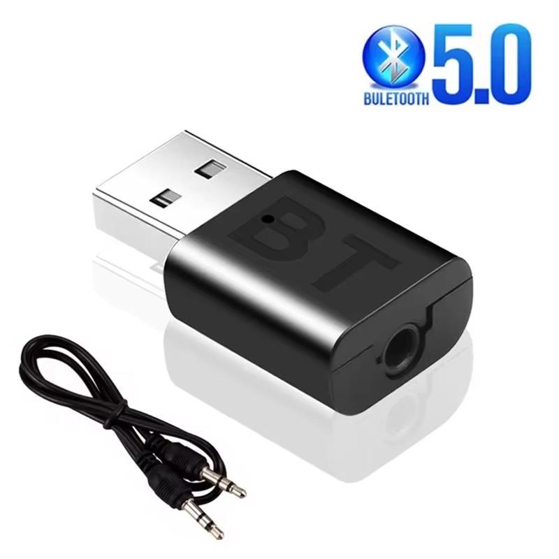 Bluetooth 5.0 Audio Receiver Wireless Bluetooth Adapter 3.5MM 3.5 Jack AUX Auto Stereo Music USB Dongle for TV Speaker Headphone