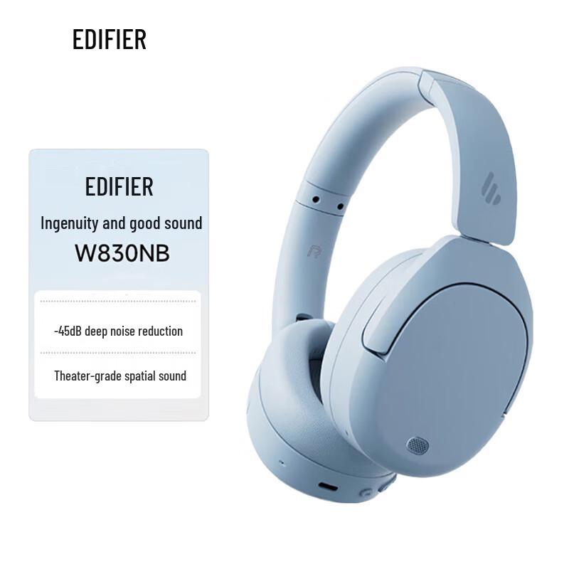 

EDIFIER W830NB Over-ear Bluetooth Noise Cancelling Headset