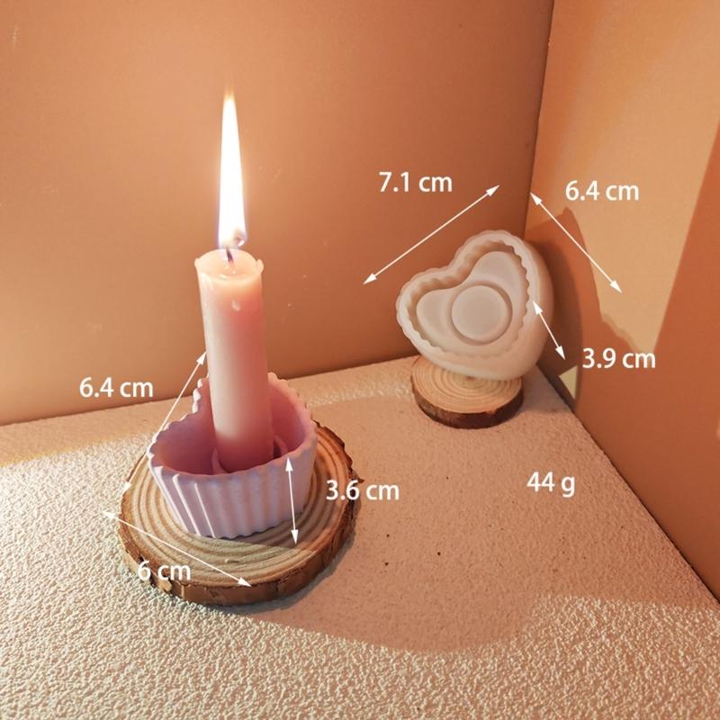 Multifunctional Striped Home Decors Mold Reusable Silicone Mold for Striped Candlestick Creation for Hobbyists