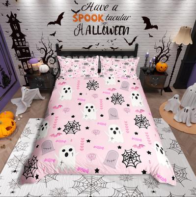Homewish Halloween Ghost Duvet Cover SetFestival Theme For Teens Bedding SetSpooky Animal Decor