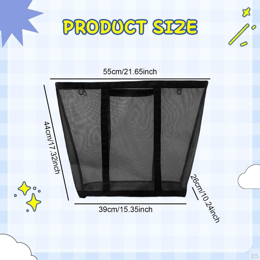 Hanging Mesh Laundry Basket for Storage of Dirty Clothes And Toys