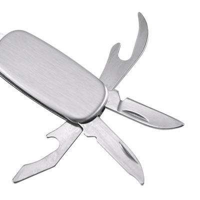 4-in-1 Stainless Steel Multifunctional Folding Tool Portable Durable EDC Gear for Camping Hiking Daily Emergency Use