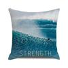 Beach Coconut Grove Sunset Scenery Print Pattern Cushion Cover Home Living Room Sofa Decoration Square Pillow Pillow Cover