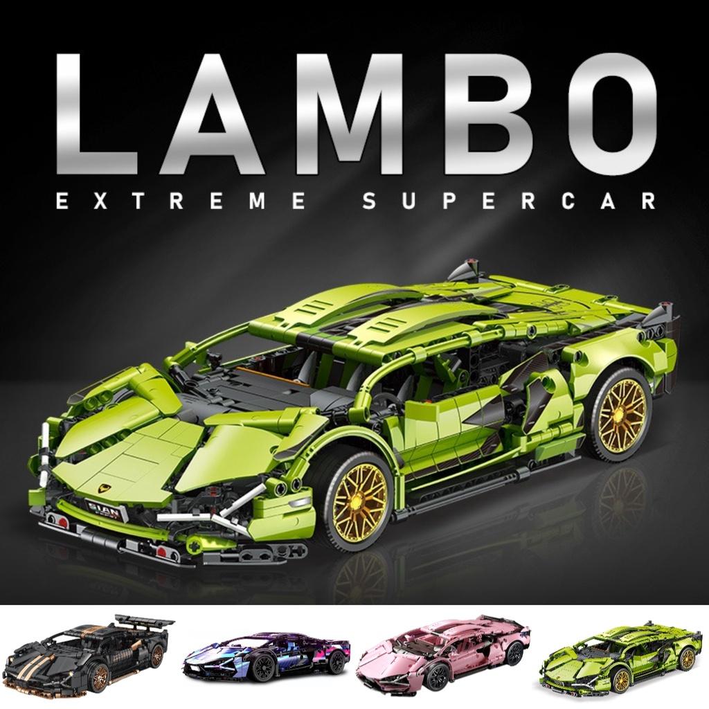 Highly Popular Cyberpunk Lamborghini Carriage Edition Lego Model Remote Control Car Toy