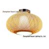 Zen Tea Room Bamboo Art LED Retro Ceiling Light for Homestay or Balcony