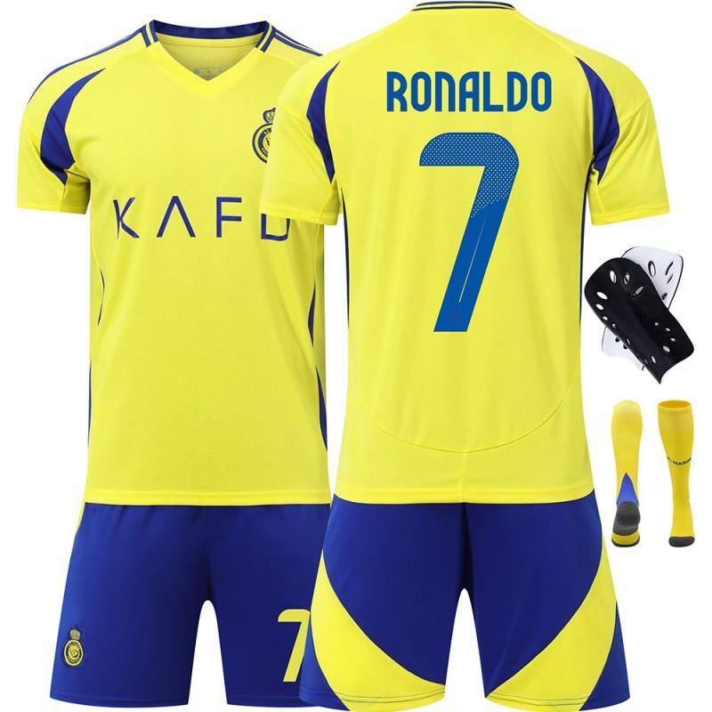 2425 Riyadh Victory Jersey No. 7 C Ronaldo 10 Manet Adult Children's Men's Women's Football Uniform Set New Edition