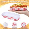 200Pcs Boat Shape Baking Cup Mold Greaseproof Bread Paper Holder Cupcake Liners  Oven Safe