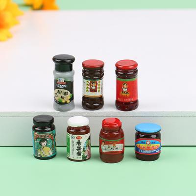 5Pcs Dollhouse Miniature Condiment Model Mini Kitchen Decoration Accessories