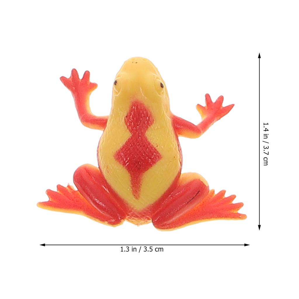 STOBOK Reptile Figurines, Frog Models, Living Frog Figurines, Plastic Reptile Frog Models, Miniature Animal Figures, Scenery, Gift, Set of 12