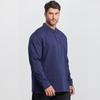 DIBINZE Herren Herbst Übergröße Langarm Poloshirt