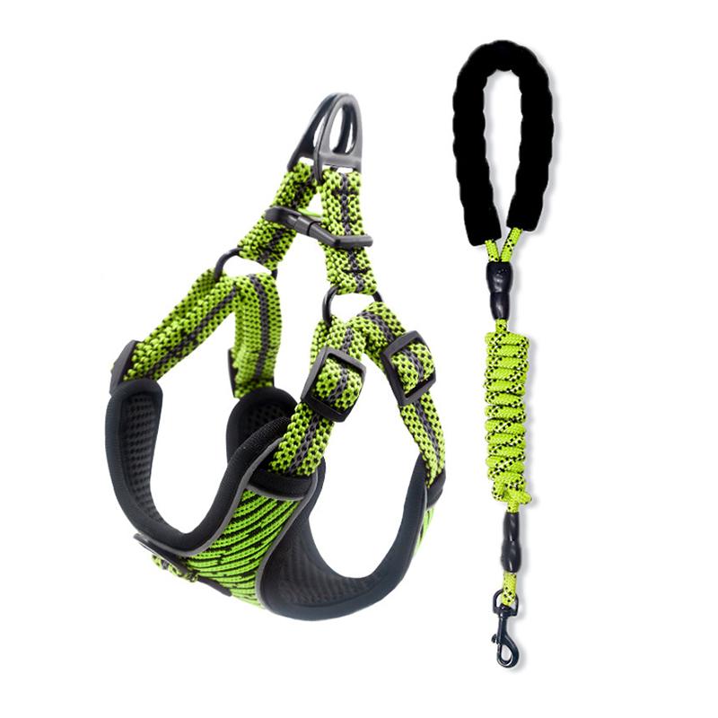 Cozy Soft Pet Dog Harness and Leash Set for Small Medium Dogs Reflective Puppy Chihuahua Yorkies Harnesses Mascotas Supplies