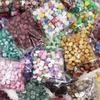 41-Color Mixed Octagonal Sealing Wax Granules - 100 Pieces for Ink Pad Sealing