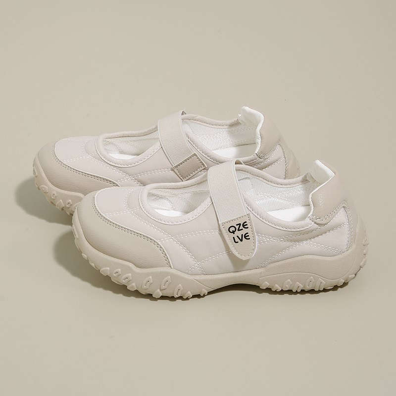 French Mary Jane Velcro shoes new spring and autumn with skirts, beautiful with thick soles, not tired feet, breathable single shoes