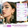 European & American Cross-border Music Festival Laser Eyeliner Stickers - Waterproof & Long-lasting Disposable Tattoos