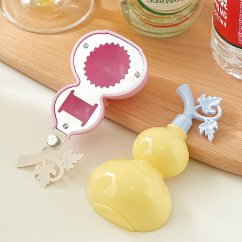 1 Pcs Creative 2 In 1 Gourd Bottle Opener Magnetic Cartoon Water Bottle Opener Rust-Proof Fridge Magnets Bar