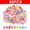 80/4/20 Stück Nähklammern Bunt Vielseitig Kunststoff Basteln Häkeln Stricken Sicherheit Kleidung Farbige Bindeclips Büroklammern