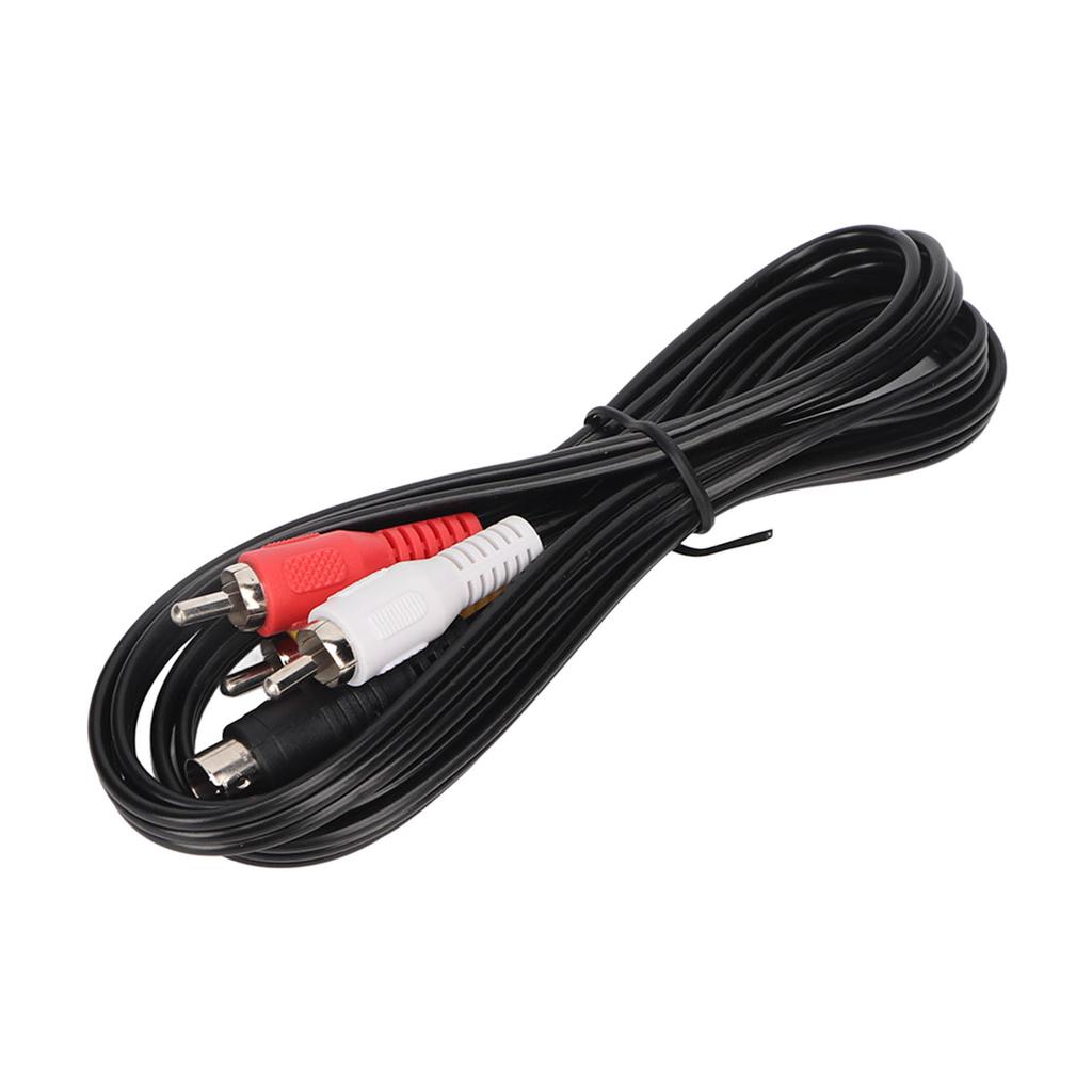 MINI DIN 4PIN To 3RCA Cable Professional 4 Pin Mini Din S Video To 3 RCA Cable for DVD TV HDTV VCR CD Player 4.9ft
