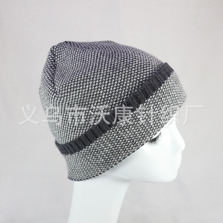Autumn and winter new men's knitted elastic wool hat flanged personalized couple hat